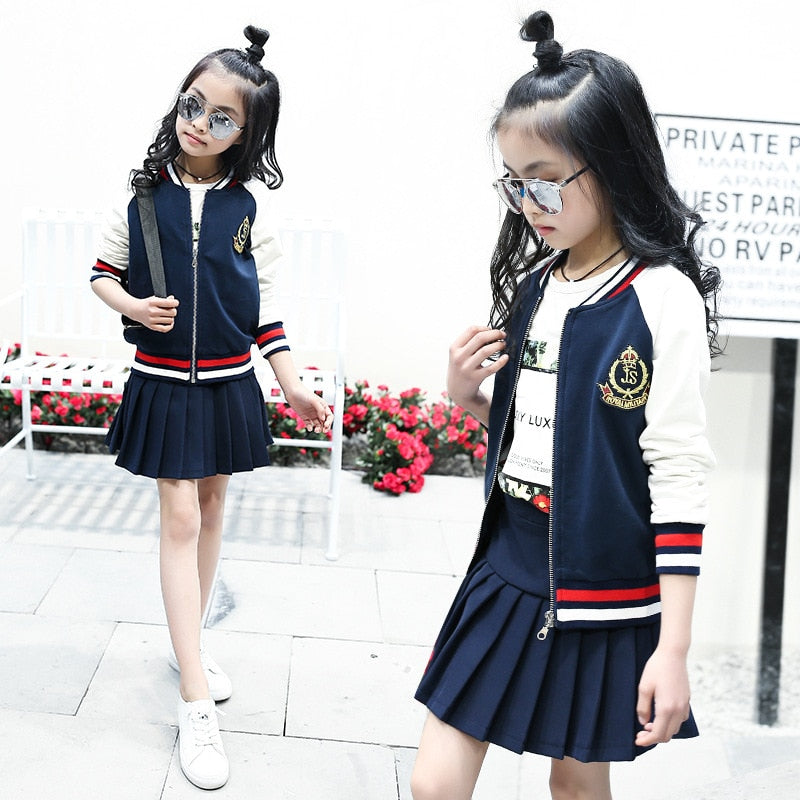 Girls Clothes Teen Summer Suit Girls Casual Shildren's Clothes Girls Shirt + Pants 2 Pieces Teen Girls Clothing