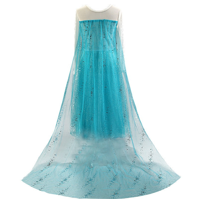 Frozen Princess Skirt Elsa Elsa Girls Long Sleeve Dress