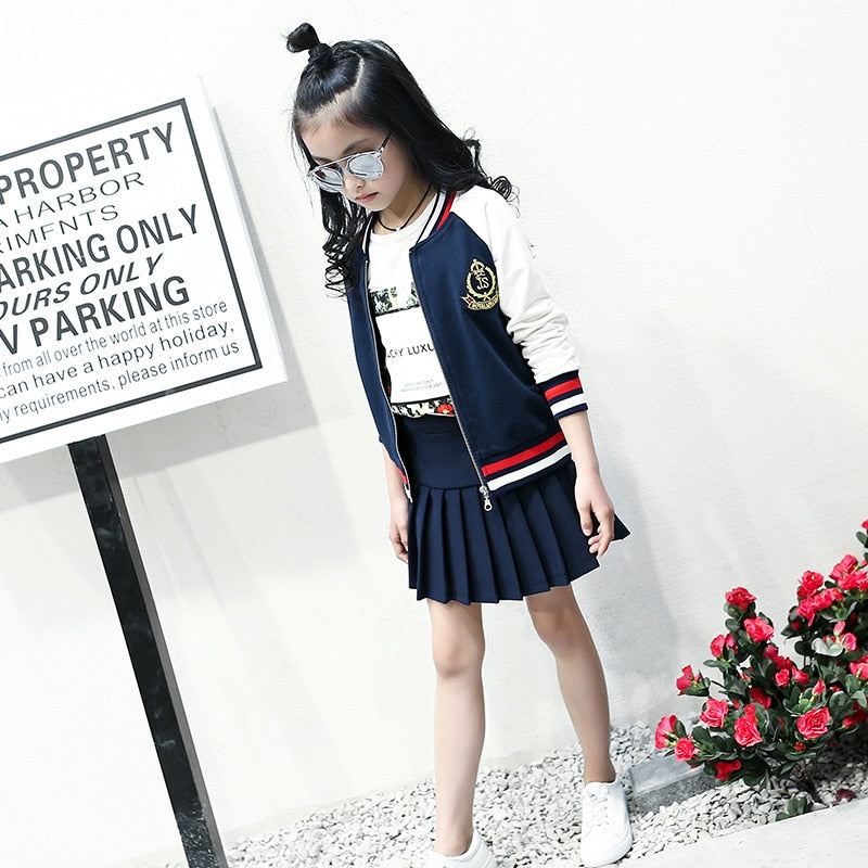 Girls Clothes Teen Summer Suit Girls Casual Shildren's Clothes Girls Shirt + Pants 2 Pieces Teen Girls Clothing
