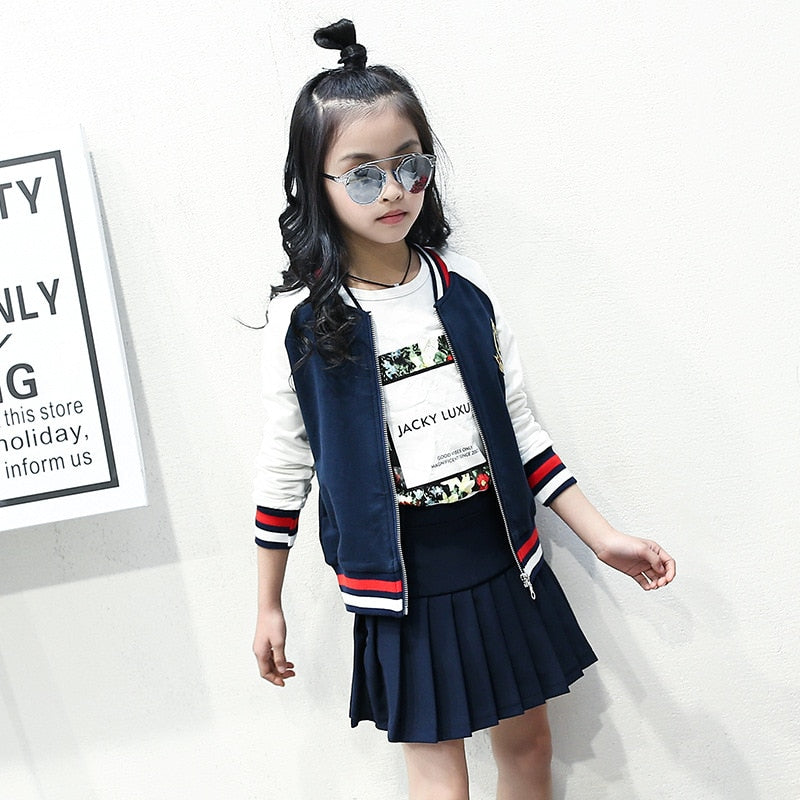 Girls Clothes Teen Summer Suit Girls Casual Shildren's Clothes Girls Shirt + Pants 2 Pieces Teen Girls Clothing